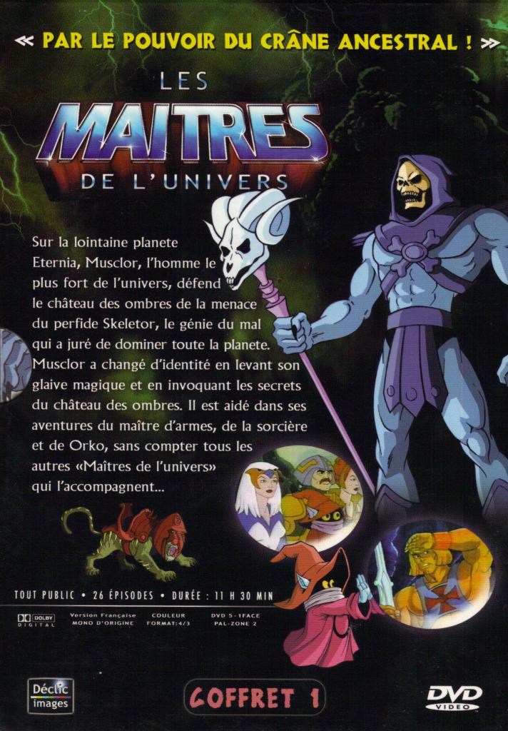 Les maitres de l'univers - Coffret 01 Verso